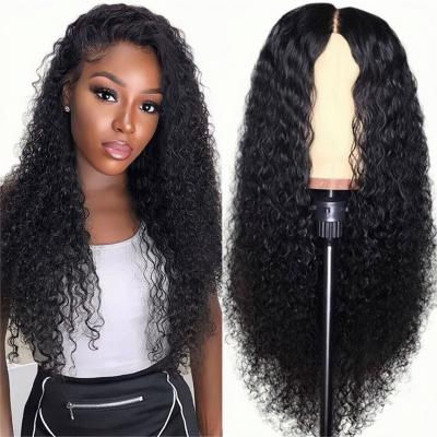 China Indian Lace Frontal Virgin Human Hair Raw Unprocessed Unprocessed Water Wave Cuticle Aligned Human Hair Wigs 100% for sale