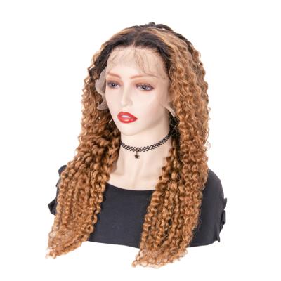 China High Specification Water Wave Making Long Brazilian Colored Water Wave Hair Lace Front Wig for sale