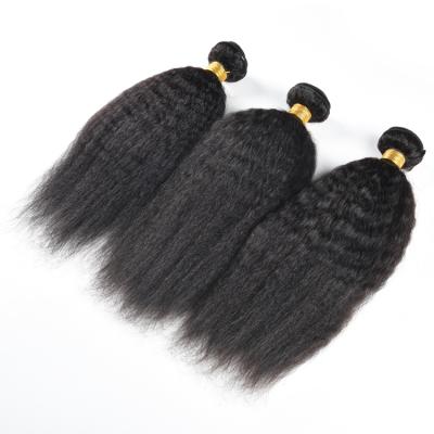 China CURLY STRAIGHT Brazilian Hair Weave Bundles Remy Virgin Kinky Straight Natural Hair for sale