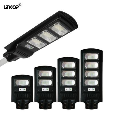 China Sensor de movimiento exterior todo en uno LED luz solar IP66 30w 60w 90w 120w en venta