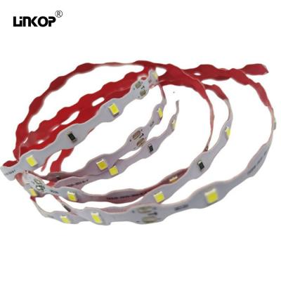 China Bright S Shaped Single Color Led Light Strip 12v With White Light Warm White for sale