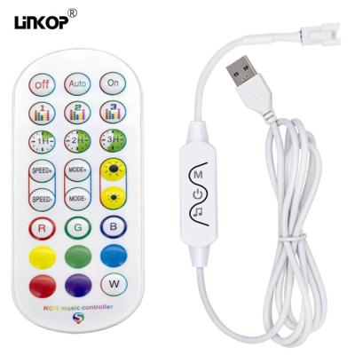 China Dc 5v Bluetooth App Rgb Led Controller con ajuste de brillo y micrófono en venta