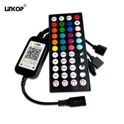 China 4Pin RGB Light Strip Controlador Inteligente Bluetooth Música 44 teclas Control remoto en venta