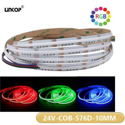 China 12w/M Cob Light Strip con 24v Led Color ajustable de luz suave de la franja en venta