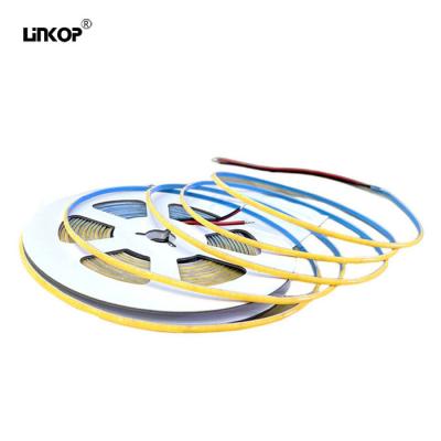 Κίνα Μονόχρωμα Ultra Narrow Cob Led Strip 12v 384leds/M 3mm για έργα Diy προς πώληση