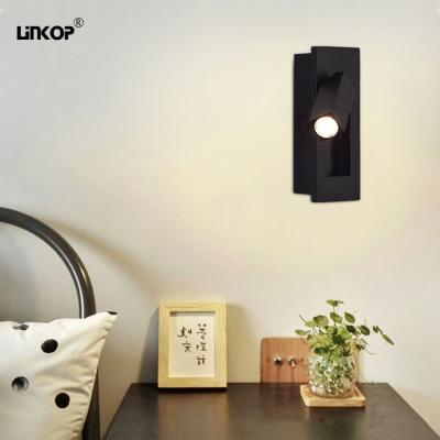 China Luz de pared LED de aluminio con fuente de luz montada en la pared y cabeza de lámpara rotable en venta