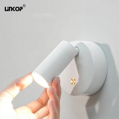 China Lámpara de pared LED con batería de 2W para cargar sin conexión de cable Brillo 24lm en venta