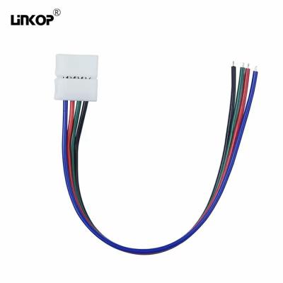 中国 4ピン Ip20 LEDストライプコネクタ 防水 IP20 10mm 幅 販売のため