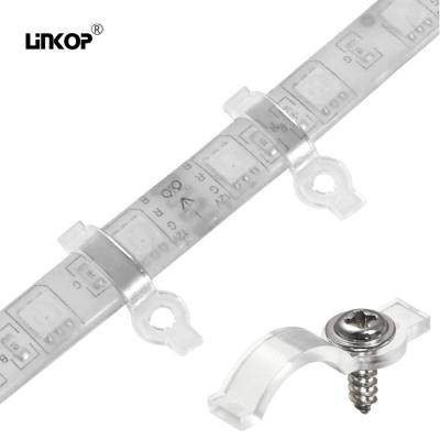 China Ip20 Led Strip Fixing Buckle For 5-10mm Wide Light Strip Anti Drop Buckle for sale