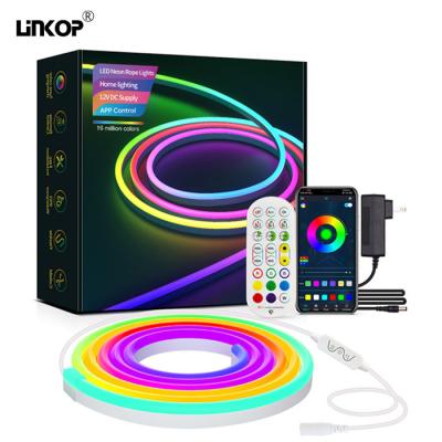 Cina 12w/M Flessibile Diy Led Neon Light Tube Rgb Con Controller Power Adapter in vendita