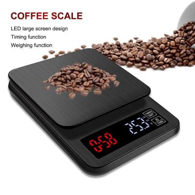 China WITH LID Kitchen Food Coffee Digital Scale with Timer LCD Display for sale