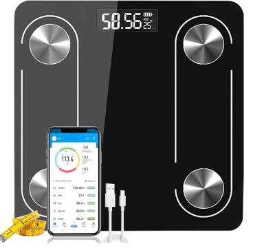 China New Body Digital Fat Scale Good Quality Tempered Glass Special Bathroom Scale for sale