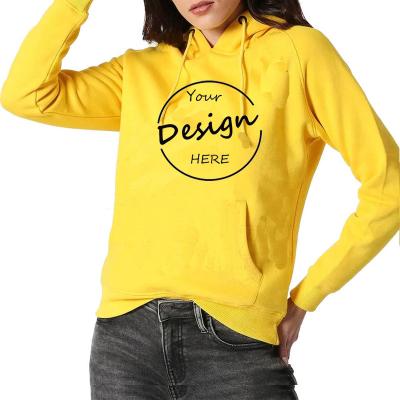 China Breathable wholesale  fashionable luxury pure color design logo  blank  sports street wear custom sweatshirt women hooded sweatshirt for sale