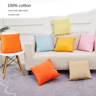 China Hot Sale Solid Color Disposable Pillow Case, High End 100% Cotton Single Color Cushion Cover/Pillow Cover for sale