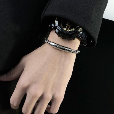 China Factory Sale 316 Stainless Steel Men's CLASSIC Bracelet Customized Black Steel Gold Chain Bracelet White Gold Jewelry Wholesale for sale