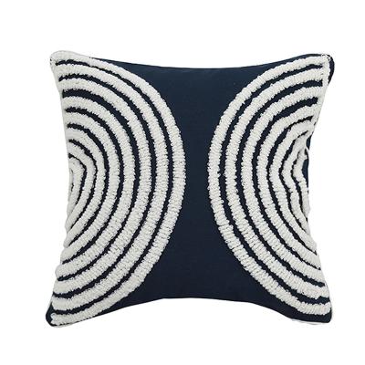 China Wholesale Home Decor Cushion Cover 3D Circle Pattern High Quality Anti-Slip Tufted Pillow Cover for sale