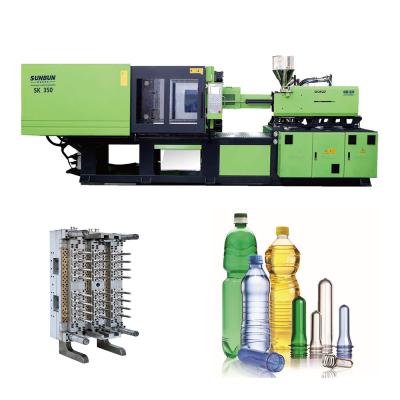 China Horizontal high quality precision servo motor PET bottle preform injection molding automatic mold making machine price for sale