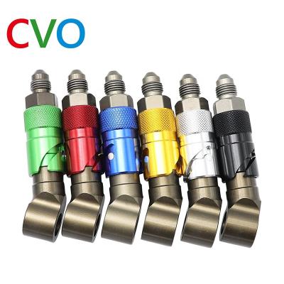 China Universal Alloy CVO Motorcycle AN3 Brake Aluminum Line Hose Fluid Quick Release Connector for sale