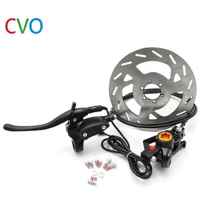 China Hydraulic Brake Motorcycle Electric Bicycle Bike Modified Parts Brake Hydraulic Cylinder Disc Brake System Assembly for sale