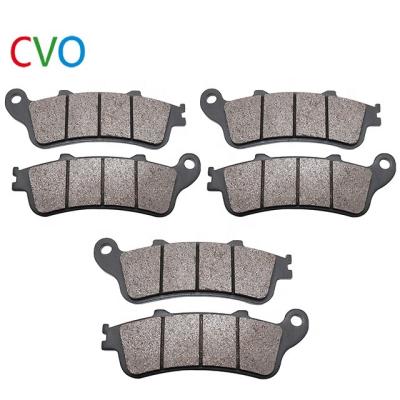 China Wholesale Front Rear Brake Caliper Non-Asbestos Disc Brake Friction Material Semi-metal Disc Motorcycle Brake Pads for sale