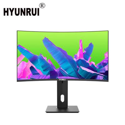 China 27 Inch Professional Curved Gaming Monitor Gaming Monitor HD 144HZ 3840*2160 Desktop Graphics Gaming Rotate Base In Multiple AnglesOEM for sale