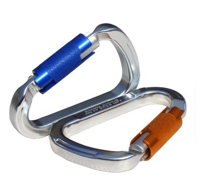 China Safety Hook Locking Carabiner Clips For Climbing And Swinging Aluminum Swivel Safety Hook for sale