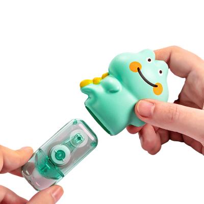 China Squishy Rising Correction Pen Soft Squishy Stationery Slow Tape Cartoon Dinosaur Correction Tape Stationery Cute Student Correction Wholesale for sale