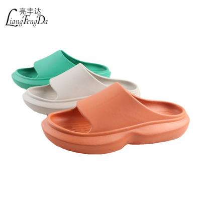 China 2022 Fashion Trend Light Weight Anti-slip Unisex EVA Slipper Soft Thick Sole House Slips EVA Shoes For Women for sale