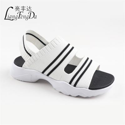 China Fashion Trend Customized Outdoor Summer Platform Wedges Sandals For Women And Ladies Love Slides Slippers for sale