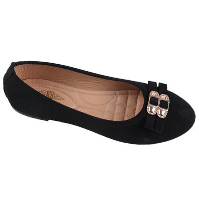 China Other Women's Ballet Flat Classic Round Toe Walking Shoes Casual Ladies Faux Leather Trim Flats For Ladies for sale