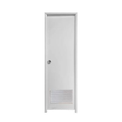 China Waterproof Wholesale Price Modern Bathroom Door with Louver Cheap Plastic Door for House for sale