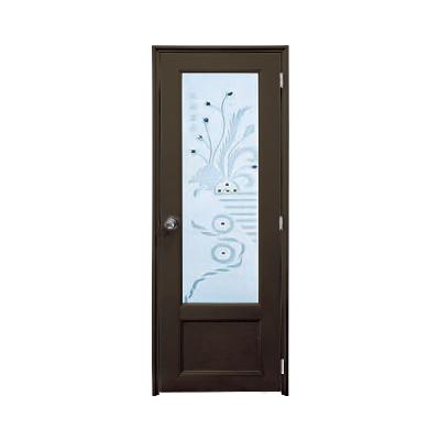 China Waterproof Customization UPVC White Shower Room Plastic Door Toilet Glass Door Indoor Toilet Door for sale