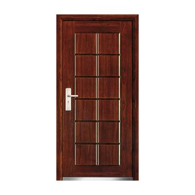 China Anti-Theft Wholesale External Security Door Steel Wood Security Door Villa Armored Door for sale