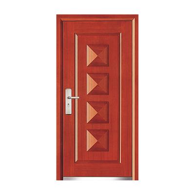 China Anti-Theft Customization Exterior Security Steel Door Modern Simple Design Armored Wooden Door for sale