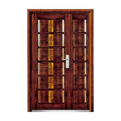 China Anti-Theft Customization Modern House Exterior Metal Security Doors China Armored Villa Steel Doors for sale