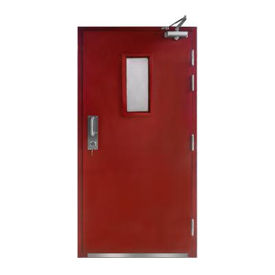 China Anti-Theft Wholesale Fire Proof Heat Resistance 1.5 Hour Fire Rated Steel Door Fire Door for sale