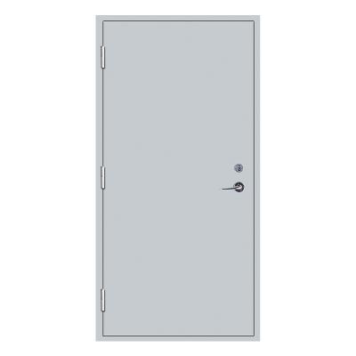 China Anti-Theft Exit Emergency Cold Rolled Steel Fire Proof Heat Resistance 1.5 Hour Fire Rated Steel Door with Closer Bar for sale