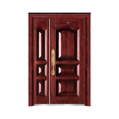 China Anti-Theft Factory Exterior Steel Door Home Security Luxury Villa Entrance Iron Stainless Steel Door for sale