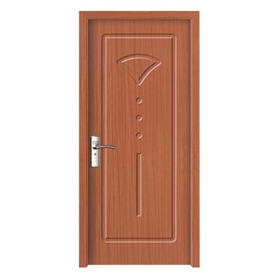 China Sound Insulation Factory Wholesale Modern Residential Interior Solid Wood PVC Door for sale