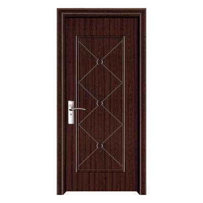 China Sound Insulation Wholesale Price Internal Doors Wpc Doors Waterproof Pvc Solid Wood Interior Door for sale