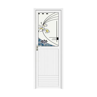 China Wholesale Price Front Entrance Door Aluminum Glass Waterproof Bathroom Swing Doors for sale