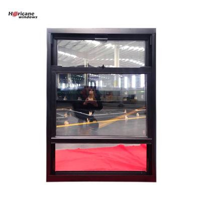 China Folding Screen Superhouse Aluminum Window Security Shatterproof Aluminum Single Double Hung Sliding Glass Windows For Sale for sale