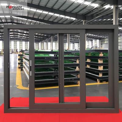 China NFRC AS2047 Screen 2 Panels Standard Affordable Aluminum Folding Glass Door Window For Sale for sale