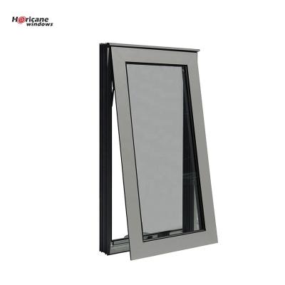 China New Design China Manufacturers Best Quality Double Screen Winder Chain Minimalist Aluminum Awning Window Folding Glass Price for sale