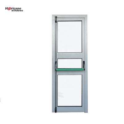 China Horicane Windows NFRC AS2047 Modern Standard Factory Custom Aluminum Escape Doors for sale