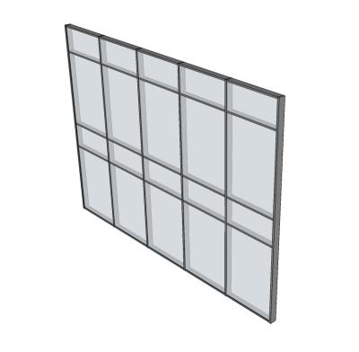 China China Export Fixed High Quality Aluminum Frame Curtain Wall for sale