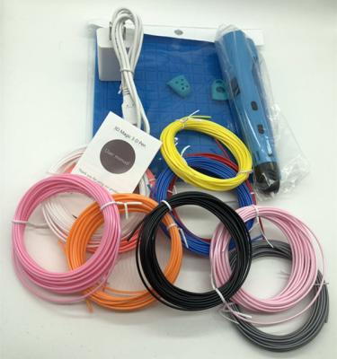 China Special plastic design for 3D printing include silicon printing mat and filament of 3D Pen Set. for sale