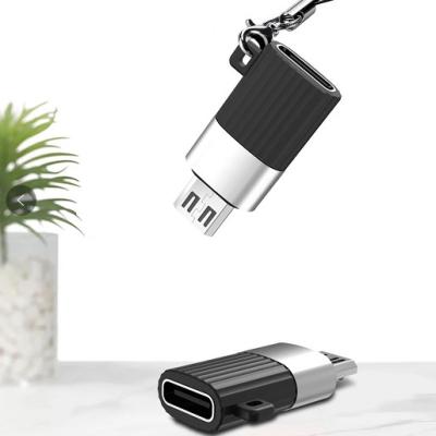 China Mobile Phone Type C Female To Micro USB Converter Male Type-C To Mirco Charging Data Cable Sync Adapter for sale