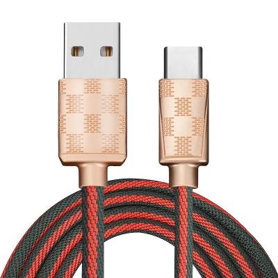 China Charging + Type-C Splendid Data Transfer Customized Trend Data Cable Zinc Alloy Mobile Phone USB Charging Cable For iPhone Android for sale