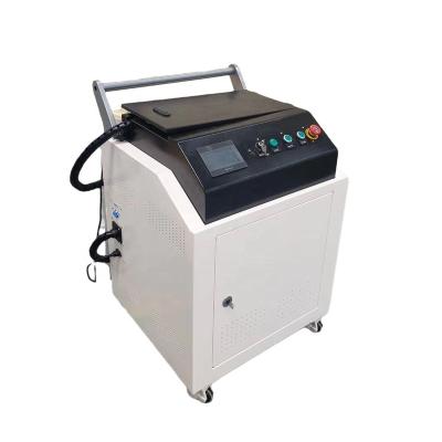 China 100W Stainless Steel Rust Paint Oil Dust Removal Fiber Laser Cleaning Machine for sale